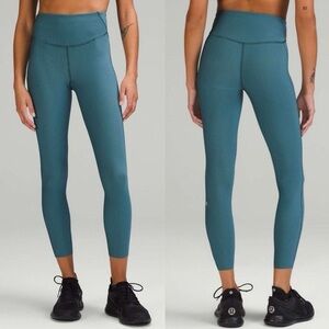 Lululemon Base Pace High Rise Tight 25" * Two-Tone Ribbed